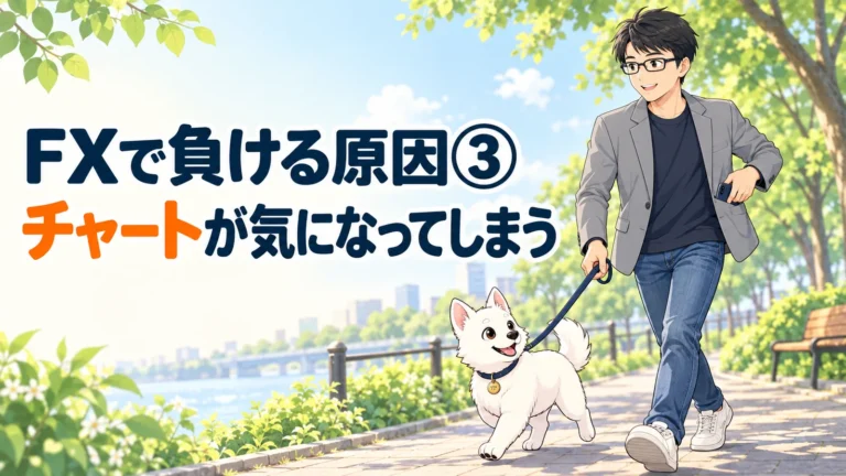 FXで負ける原因③「チャートが気になる」｜仕事や生活への支障を減らす2つの対策