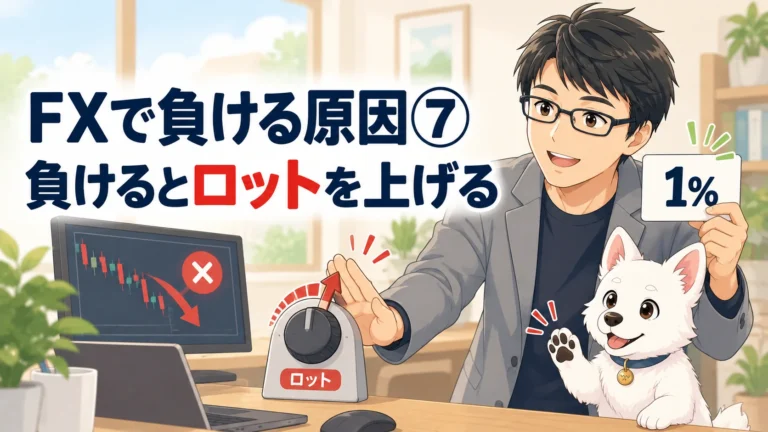 FXで負ける原因⑦「負けるとロットを上げる」｜初心者向けに資金管理と3つの対策を解説