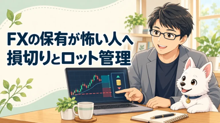FXでエントリー後に放置するのが怖い人へ｜損切りとロット管理を初心者向けに解説